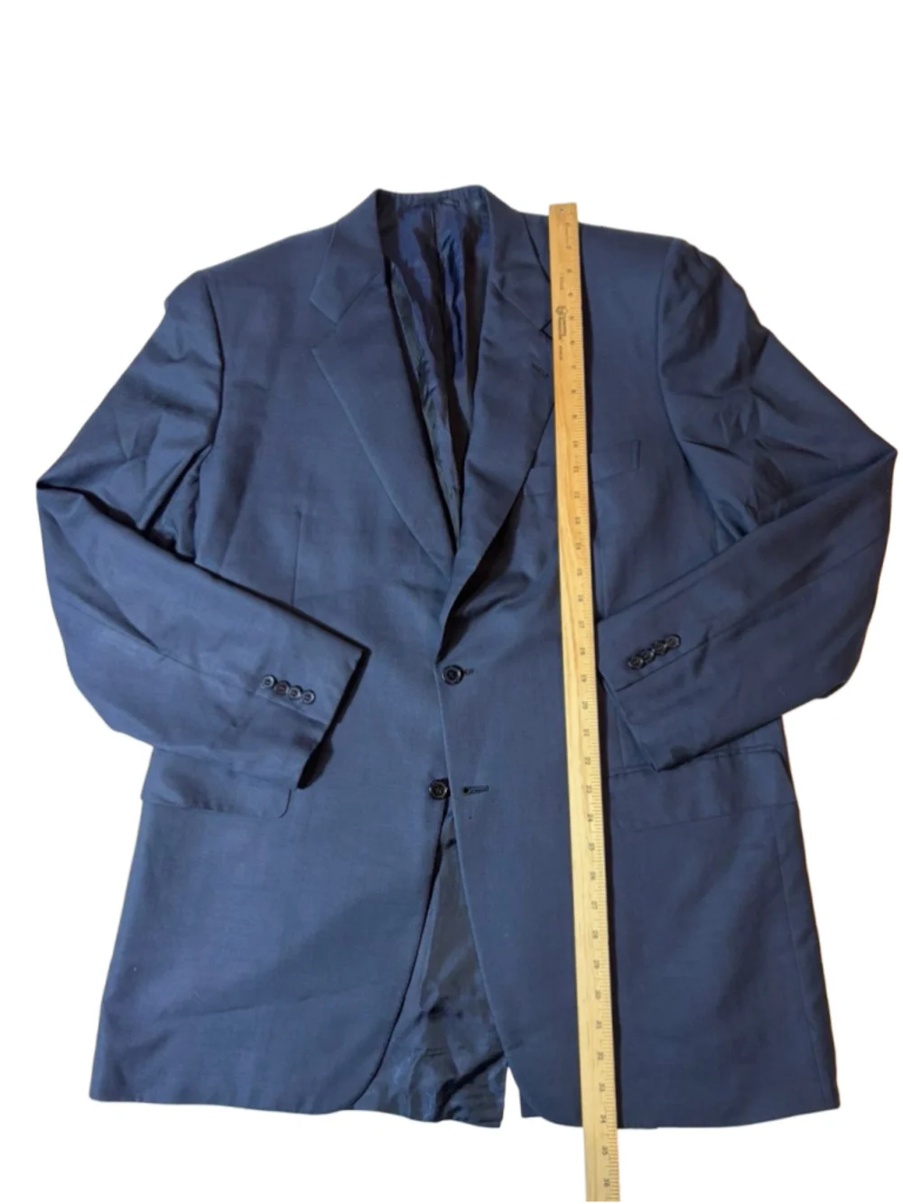 Brioni for Neiman Marcus Navy Super 150s Wool Blazer Italy Tailored 46L